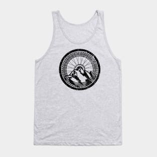 Vintage Bike Tire Grunge Mountain Biking Tread Biker Tank Top